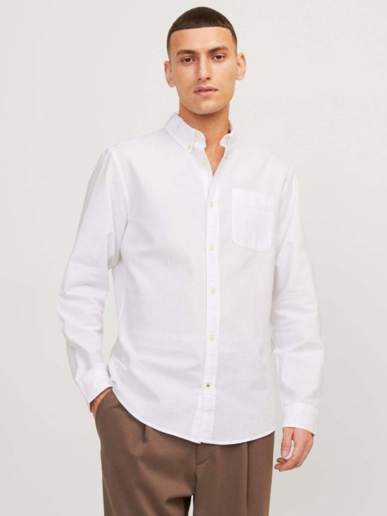 Jack&Jones Ανδρικό Πουκάμισο Essentials Oxford Shirt L/S S21 12182486