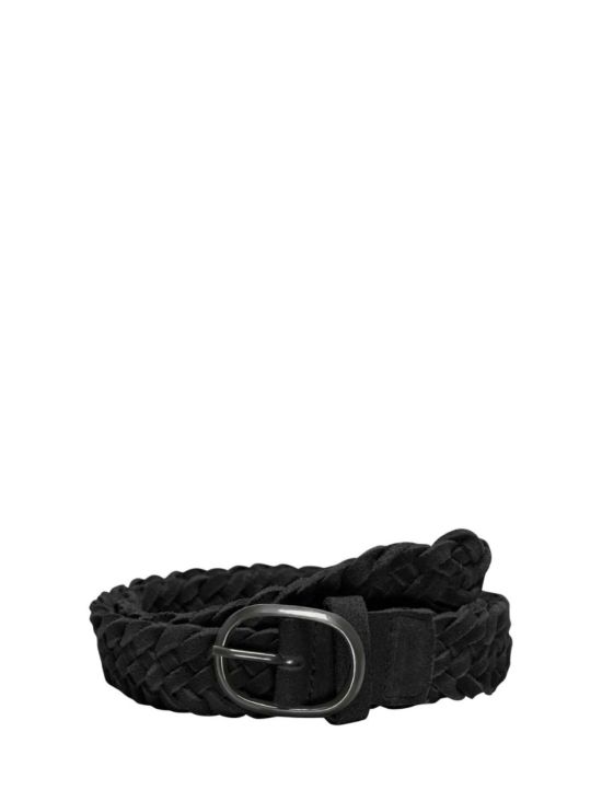 Only Γυναικεία Ζώνη Onlines Wide Braided Leather Jeans Belt 15318314