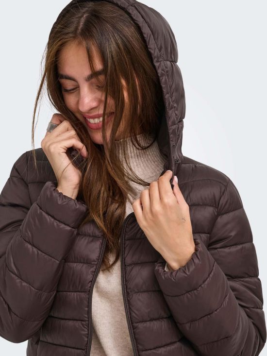 Only Γυναικείο Μπουφάν Onltahia Lw Quilted Hood Jkt Otw 15352020