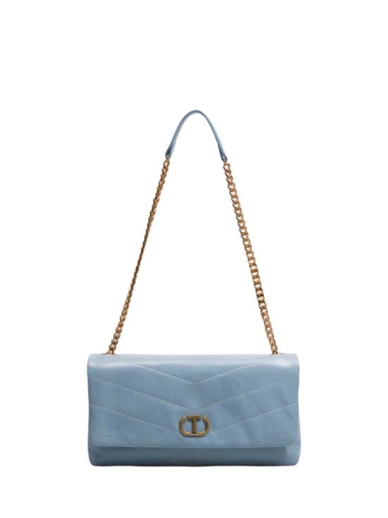 Twinset Γυναικεία Τσάντα Madison Leather Shoulder Bag 251TB7451