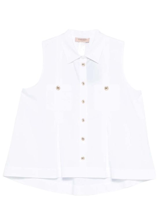 Twinset Γυναικείο Πουκάμισο Poplin Shirt With Pockets 261TT2234 - 758016