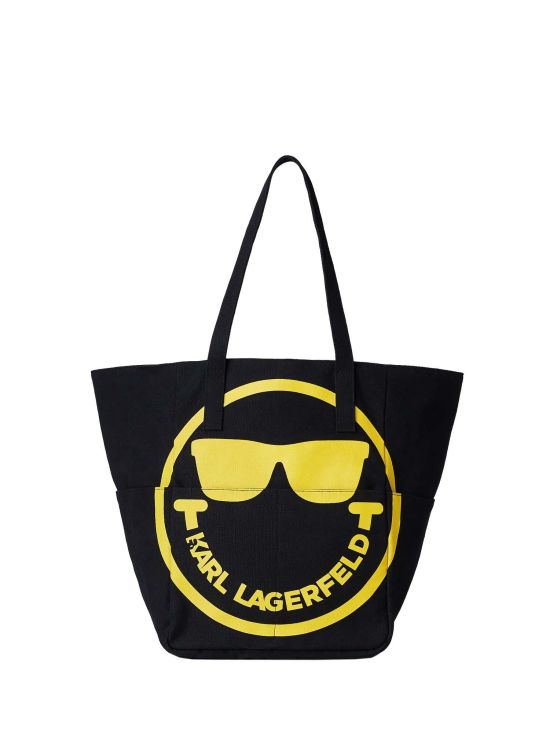 Karl Lagerfeld Γυναικεία Τσάντα Karl X Smiley Canvas Tote 221W3006