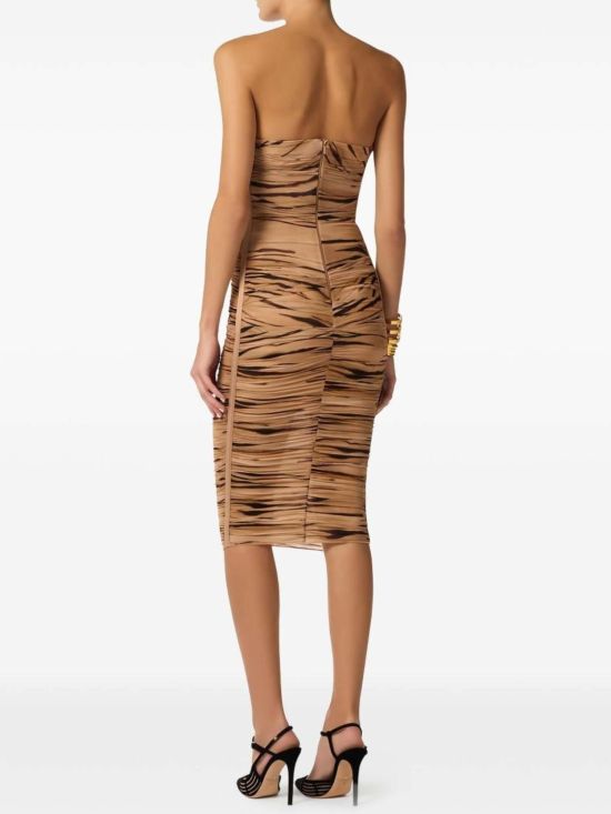 Elisabetta Franchi Γυναικείο Φόρεμα Jersey Dress With Tiger Print AB94562E2 - 759438
