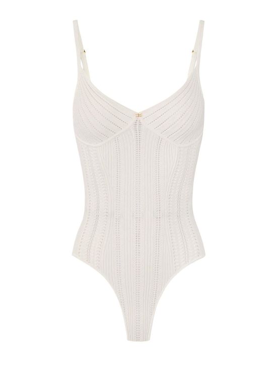 Elisabetta Franchi Γυναικείο Κορμάκι Knit Openwork Bodysuit BK85B62E2