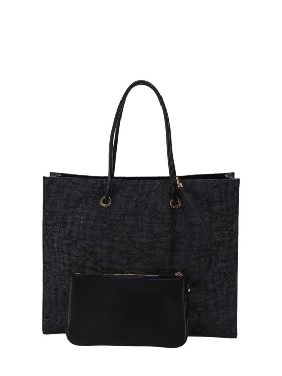 Elisabetta Franchi Γυναικεία Τσάντα Large Tote Bag In Jacquard Raffia BS82A52E2