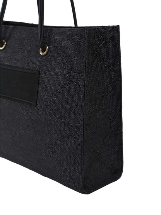 Elisabetta Franchi Γυναικεία Τσάντα Large Tote Bag In Jacquard Raffia BS82A52E2