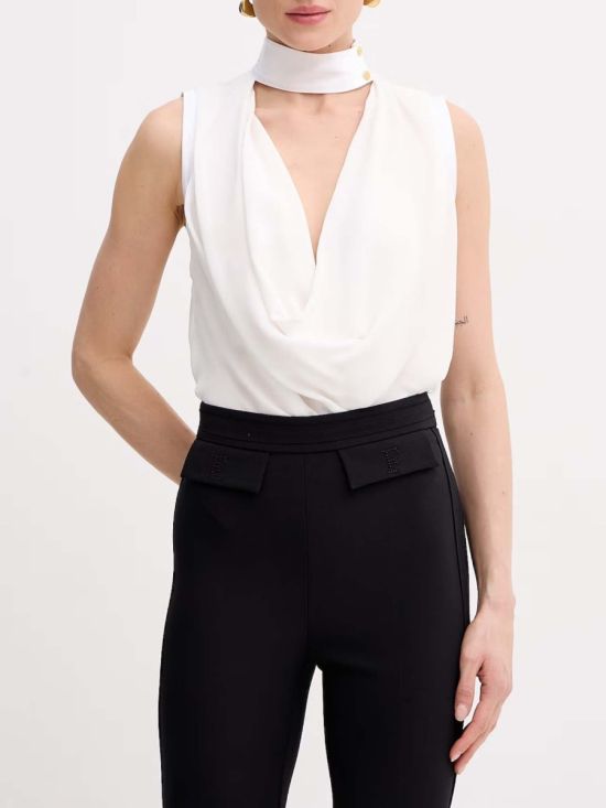 Elisabetta Franchi Γυναικεία Μπλούζα Top In Viscose Georgette Fabric CA13461E2