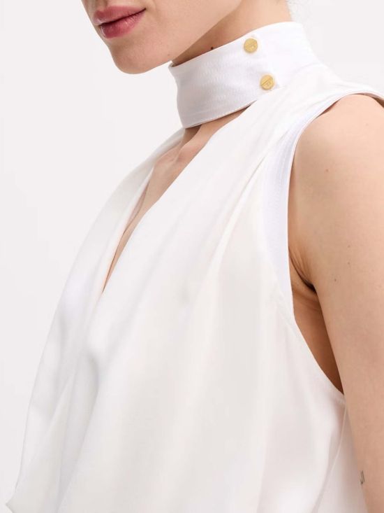 Elisabetta Franchi Γυναικεία Μπλούζα Top In Viscose Georgette Fabric CA13461E2