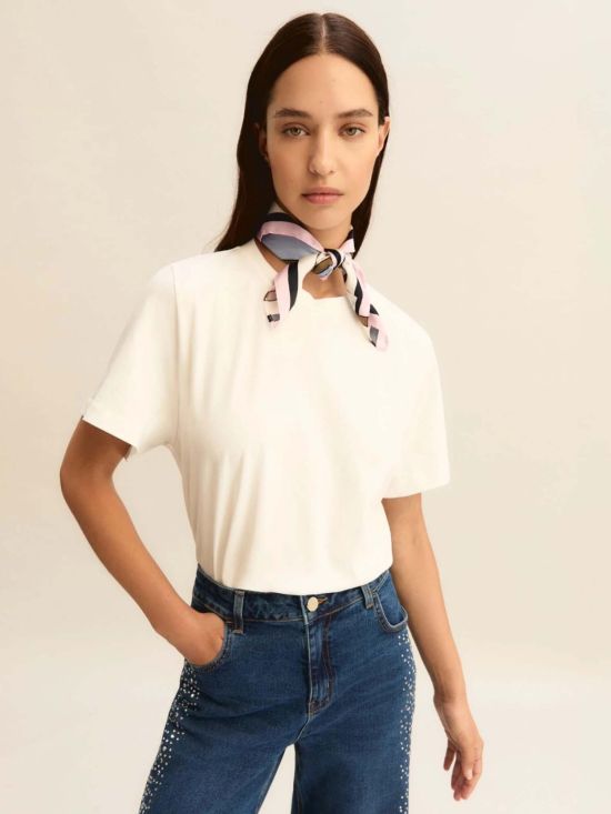 Emme Marella Γυναικεία Μπλούζα Emmmaestro T-Shirt, Foulard 2615971041