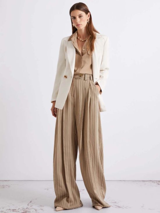 Marella Γυναικείο Σακάκι Double-breasted stretch canvas blazer Mlltropico 26130411212