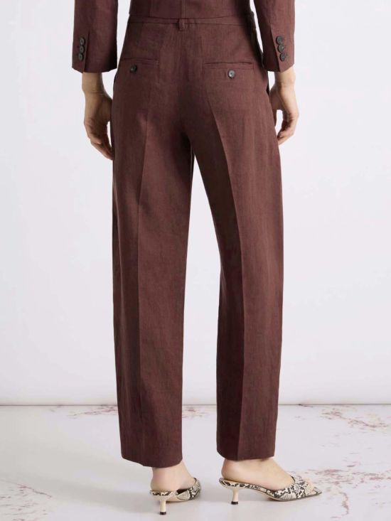 Marella Γυναικείο Παντελόνι Linen Canvas Chino Trousers Mllfragola 2613131052 - 757717