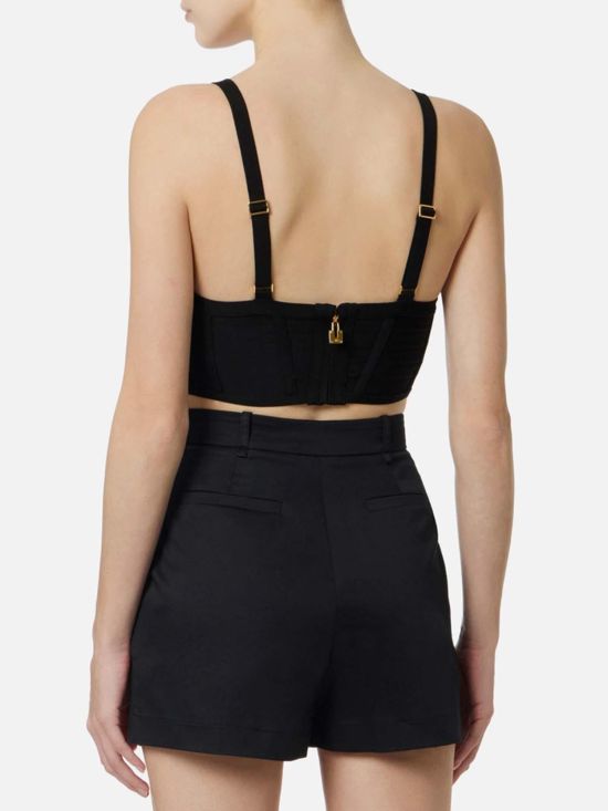 Elisabetta Franchi Top in 3D knit fabric TK82D62E2
