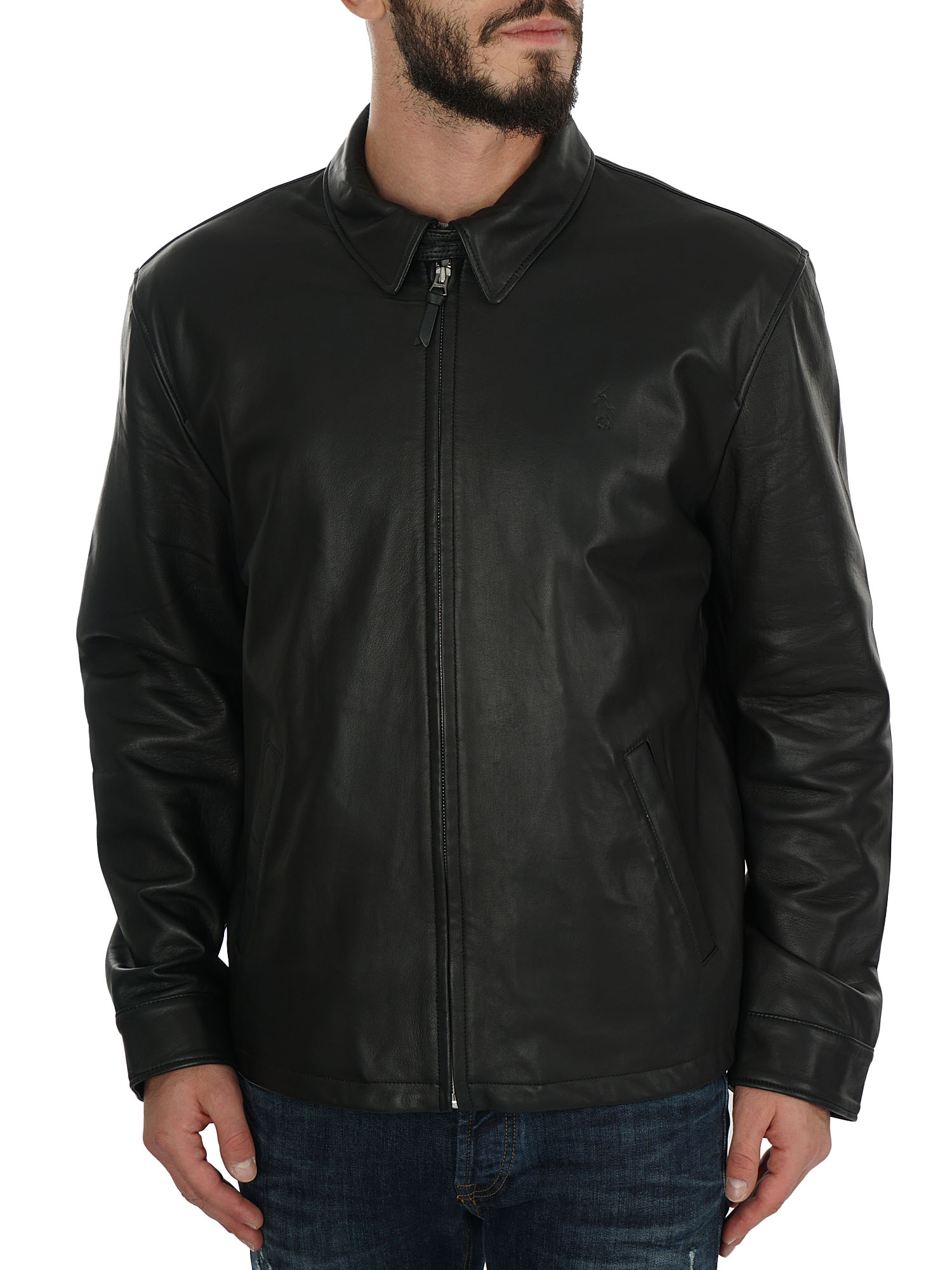 POLO RALPH LAUREN MAXWELL WINDBREAKER Leather-MRL0873BLK